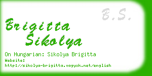 brigitta sikolya business card